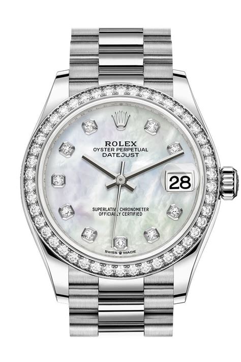 womens rolex datejust 31 white mother diamonds|Rolex 31mm Datejust stainless steel.